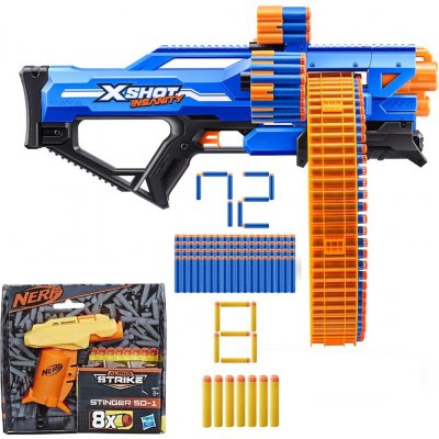 XShot X-Shot Insanity Mad Mega Barrel 36609 + Nerf Stinger SD-1 E6972 – Zbozi.Blesk.cz