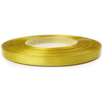 Saténová stuha zlatá 8009 6 mm 30 m – Zboží Dáma