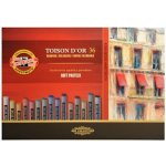 KOH-I-NOOR Křída prašná kulatá souprava TOISON D´OR 8515 36 barev – Zboží Dáma