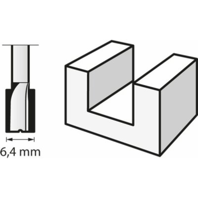 Dremel(R) Fréza drážkovací 6, 4 mm 654 – Sleviste.cz