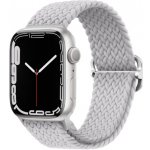 BStrap Elastic Nylon řemínek na Apple Watch 42/44/45mm, pearl white SAP013C42