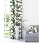 Závěs dekorační nebo látka, OXY Palmové listy, zelené, 150 cm 150 cm – Hledejceny.cz