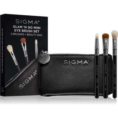 Sigma Beauty Brush Set mini E25 štětec na rozmazávání očních stínů 1 ks + mini E30 kulatý štětec na oční stíny 1 ks + mini E55 štětec na stínování a přechody 1 ks + Sigma Beauty 1 ks – Zbozi.Blesk.cz