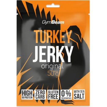 GymBeam Sušené maso Turkey Jerky 10 x 50 g
