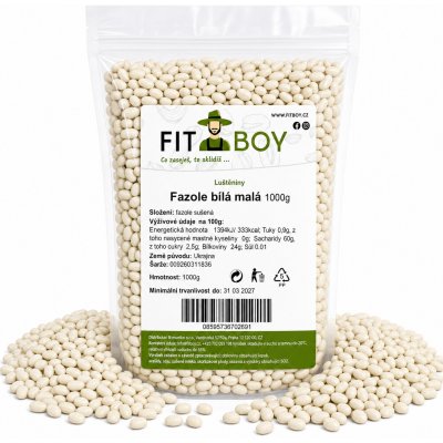 Fitboy Fazole bílá malá 1 kg – Sleviste.cz