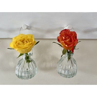Závěsná skleněná vázička na květiny – Zboží Mobilmania