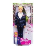 Barbie Ken Ženich tmavě modrý oblek GTF36 – Zboží Mobilmania