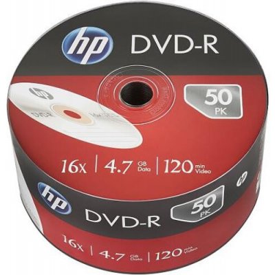 HP DVD-R 4,7GB 16x, spindle, 50ks (69303)