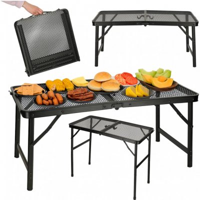 KIK LUARO KX3186 turistický stůl kempingový cateringový skládací stůl 80 x 40 x 66 x 37 cm – Zbozi.Blesk.cz