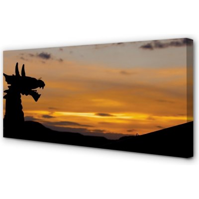 Obrazy na plátně Slunce oblohu drak 100x50 cm – Zboží Mobilmania