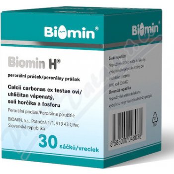 BIOMIN H POR 1110MG/15MG/1,8MG POR PLV 30X3G