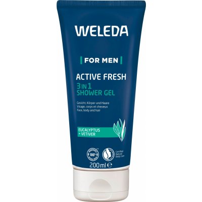 Weleda 3 v 1 Shower Gel For Men Active Fresh 200 ml – Zboží Mobilmania