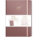 Notes Luxi tečky A5 lamino starorůžová – Zboží Mobilmania