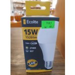 Ecolite LED žárovka E27 15W Teplá bílá – Sleviste.cz