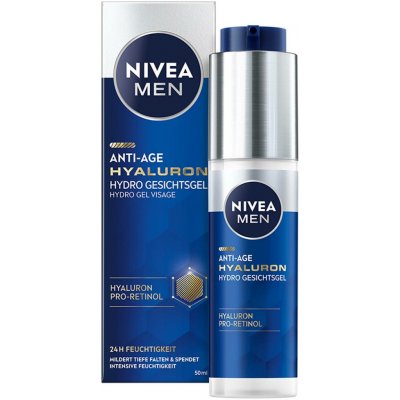 Nivea Osvěžující pleťový gel Nivea Men Hyaluron Anti-Age (Hydro Gel Visage) 50 ml – Hledejceny.cz