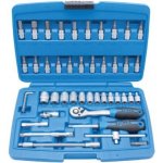 BGS 102141 Gola sada 1/4" palcová 5/32 ÷ 9/16" 46 dílů – Zboží Dáma