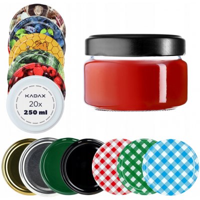 Kadax Sklenice na zavařeniny Klara průhledné 10 ks x 250 ml – Zboží Mobilmania