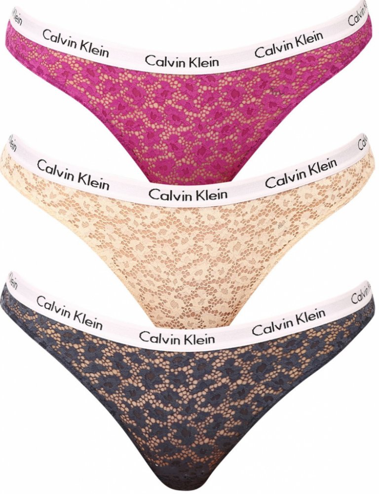 Calvin Klein 3PACK dámské kalhotky nadrozměr vícebarevné QD3975E6Q2 – Zboží  Dáma
