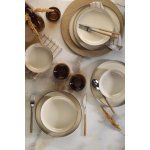 ASIR Porcelánová jídelní souprava béžová 12 ks – Zboží Dáma