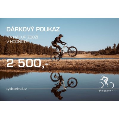 Dárkový poukaz na nákup zboží v hodnotě 2500 Kč