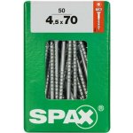 Spax Wirox Univerzální vrut T-Star plus, ø 4,5 × 70 mm, TX20, zápustná hlava, 50 ks 4191010450707 – Hledejceny.cz