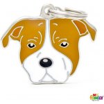 My Family Amstaff gravírovateľný přívěsek 2,8 x 3,9 cm – Zboží Mobilmania
