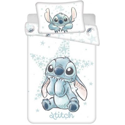 JERRY FABRICS Povlečení do postýlky Lilo and Stitch Whith 100 x 135 cm 40 x 60 cm – Hledejceny.cz