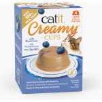 Catit Creamy Cups tuňák a kuře s borůvkami 4 x 25 g – Hledejceny.cz