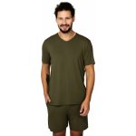 Italian Fashion Dallas pánské pyžamo krátké khaki – Hledejceny.cz