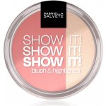 Gabriella Salvete Show It! Blush & Highlighter kompaktní tvářenka s rozjasňovačem 01 9 g – Sleviste.cz