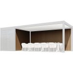 WPC stěna 3 m k pergolám a přístřešku PRESTIGE Rojaplast – Sleviste.cz