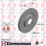 Brzdový kotouč ZIMMERMANN 200.2534.52 | Zboží Auto