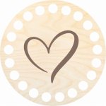 Chráněná dílna Dřevěný svět Podtácek 10 cm, srdíčko – Hledejceny.cz