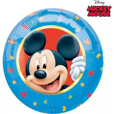 Fóliový balónek Mickey Mouse modrý kulatý 43 cm – Hledejceny.cz