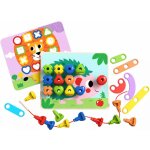 Tooky Toy Logická stavebnice a provlékání Duha – Sleviste.cz