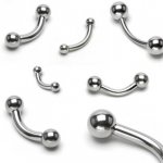 Šperky4U piercing do obočí kuličky OB01100-12103 – Zboží Dáma