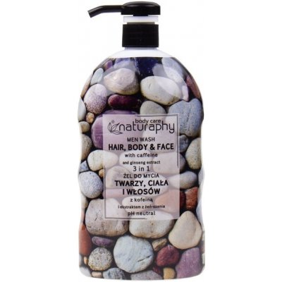 Blux Sprchový gel, šampon a gel na tvář pro muže oceán Body care Naturaphy 1000 ml 5908311419106 – Zboží Mobilmania