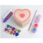 Melissa & Doug Dřevěná krabička k vymalování Srdce – Hledejceny.cz