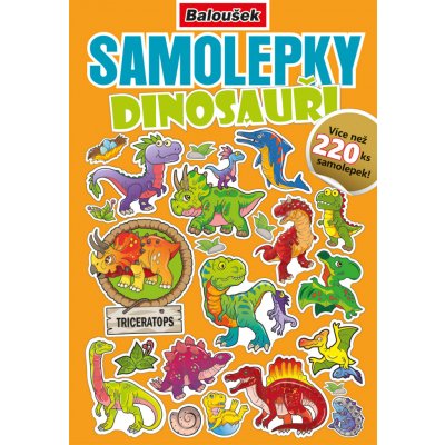 Samolepkový sešit dinosauři – Zboží Dáma