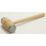 Palička na maso se 2 kovovými konci 28x4,5 cm dřevo – Hledejceny.cz