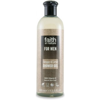 Faith For Men přírodní sprchový gel BIO zázvor limeta 250 ml
