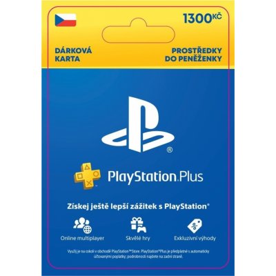 PlayStation Store dárková karta 1300 Kč – Zboží Mobilmania