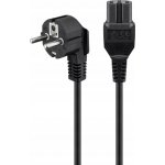 goobay Kabel síťový, CEE 7/7(M) - IEC320 C15, 2m, černý (93277) - 19.92.0060 – Zboží Mobilmania