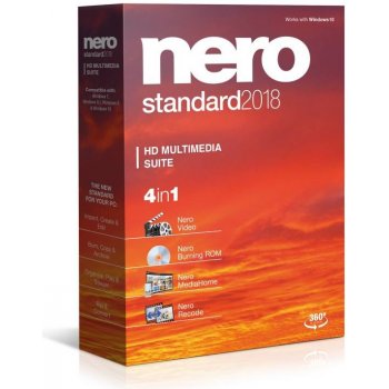 Nero Standard 2018 Suite, CZ elektronicky (EMEA-10080000/1291)