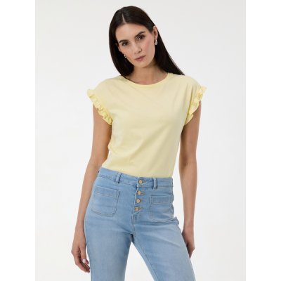 Orsay dámské tričko s krátkým rukávem žluté – Zboží Dáma
