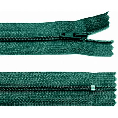 Spirálový zip no.3 nerozepínací 25cm - více barev color: 670 borovicová zelená – Hledejceny.cz