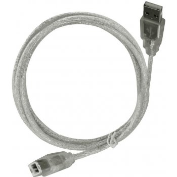 Msonic MLU1218NT kabel USB 2.0 A-B M/M 1,8m, bezbarvý