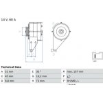 generátor BOSCH 0 986 038 841