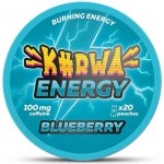 Kurwa Energy kofeinové sáčky blueberry 100 mg 20 sáčků – Sleviste.cz