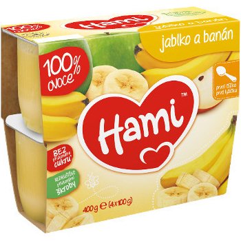 Hami Jablko a banán 4 x 100 g